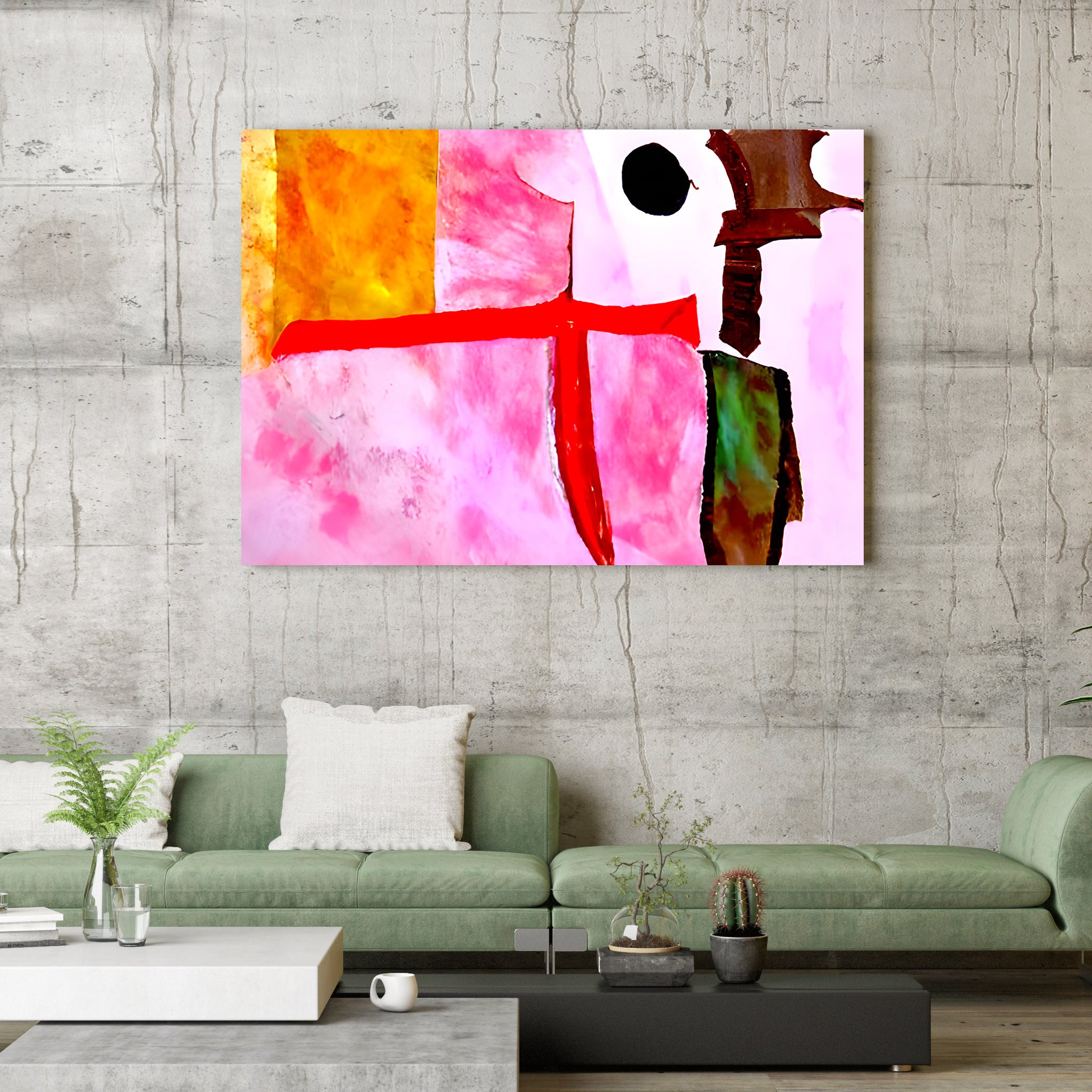 knight in the language of love watercolor colourful minimalist
