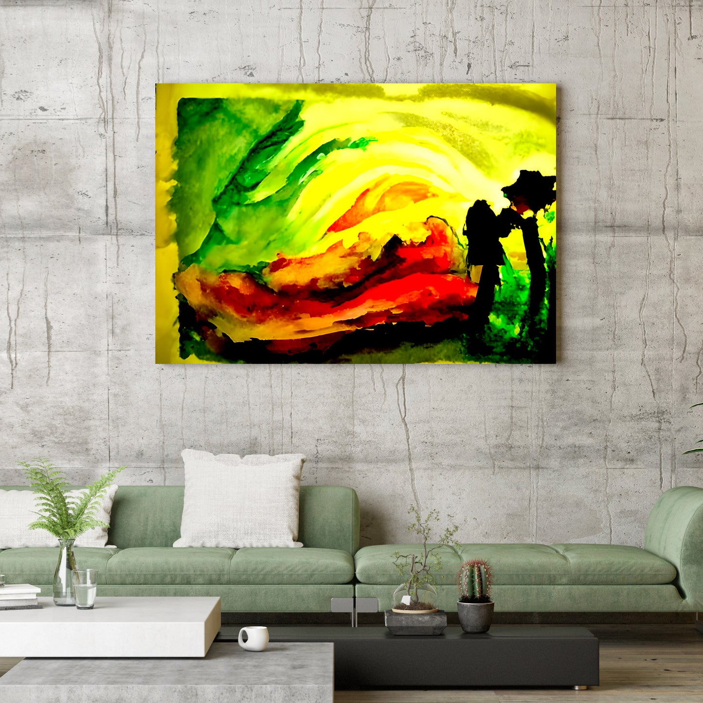 Nothing Is What It Seams colourful watercolor