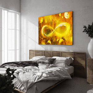 Infinite Galaxy -Chrome Dreams Infinity Inspired Canvas Wall Decor,  Canvas Prints, Art, Wall Decor, Painting, stretche