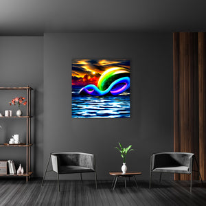 Infinity symbols in the sky  elaboratel colorful