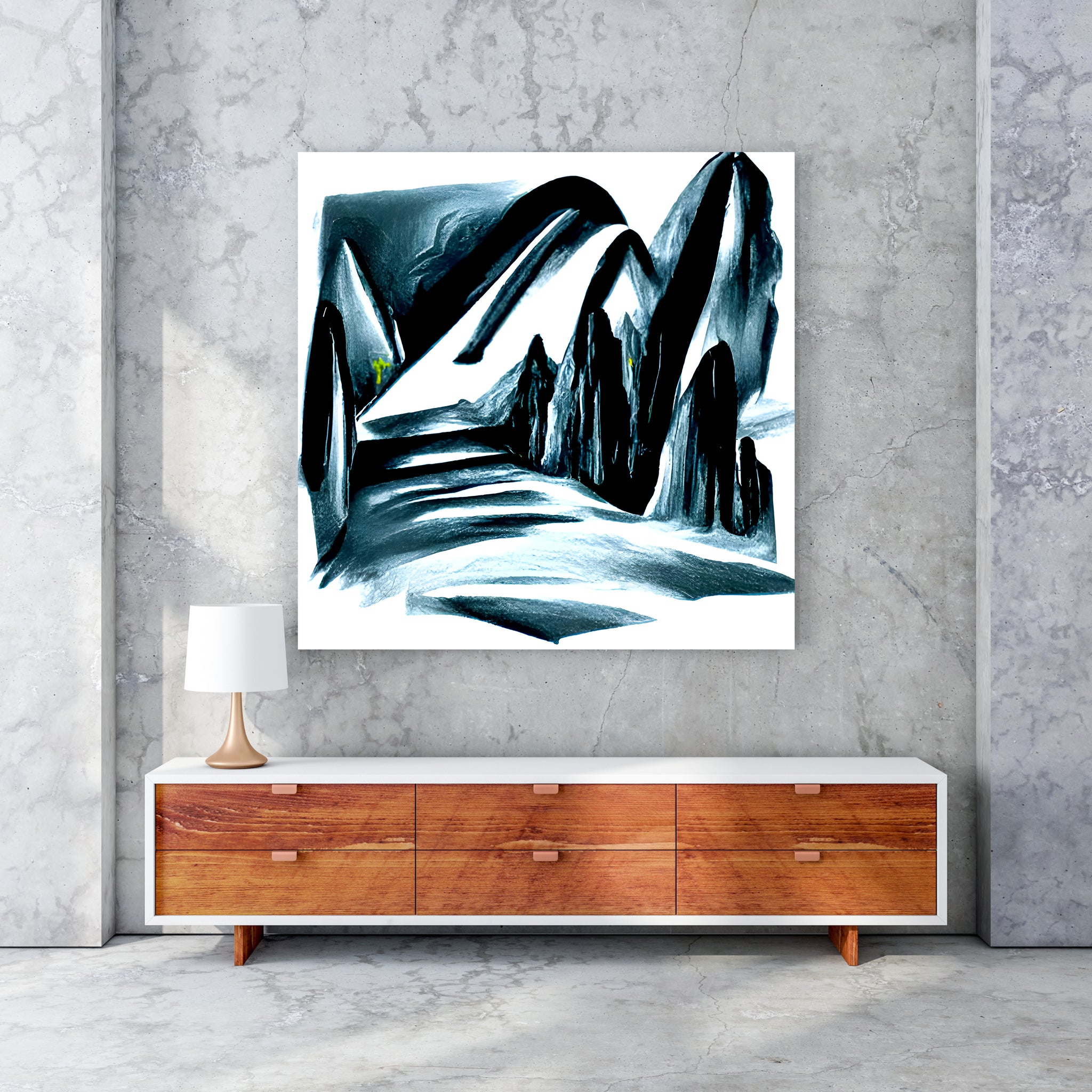 Slide down infinite mountains infinity surrealism matte vibrant colors swirls