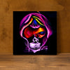 Death does not part, only the lack of love Purple Sugar Skullcharcoal drawing acrylic art airbrush art.jpg1