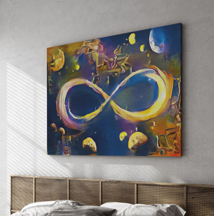 Infinite Galaxy Inspired Wall Art, Canvas Art, Wall Decor, Wall Art, Artistic Painting, Stars and Galaxy, Digital Art, Abstract Art
