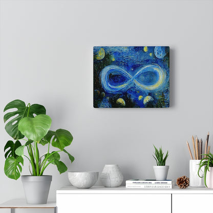 Infinite Galaxy - Starry Night Van Gogh Inspired Infinity Canvas Wall Decor,  Canvas Prints, Art, Wall Decor, Painting