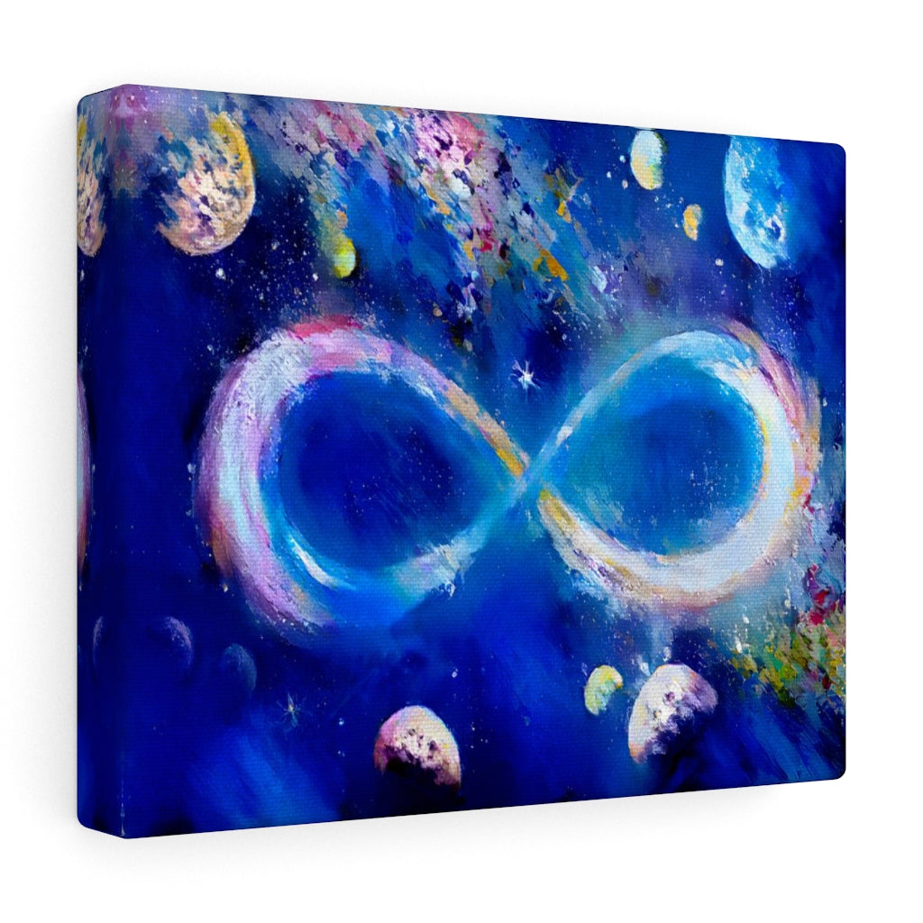 Infinite Galaxy Blue Sky Wall Art, Canvas Art, Wall Decor, Wall Art, Artistic Painting, Digital Art, Abstract Art, Water Colors