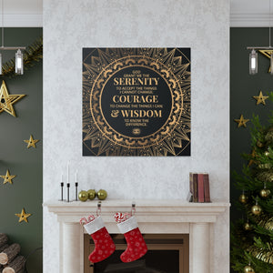Serenity Prayer Canvas Poster Print