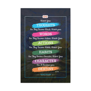 Buddhist Quote Motivational Canvas Poster | Infinite Soldier
