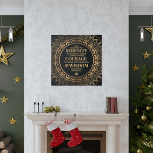 Serenity Prayer Canvas Poster Print