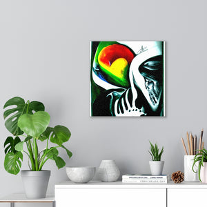 Death does not part, only the lack of love infinity charcoal drawing acrylic art airbrush art colourful