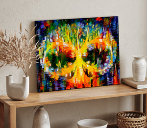 Colorburst Artistic Infinite Tree Of Life Wall Art, Canvas Painting, Infinity, Fine Canvas Print, Wall Decor, Digital Art, Family Canvas