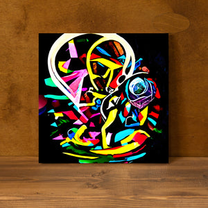 Death Does Not Part Only The Lack Of Love SugarSkull death does not part astral cosmic illustration vibrant colors swirls