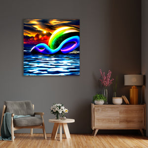 Infinity symbols in the sky  elaboratel colorful