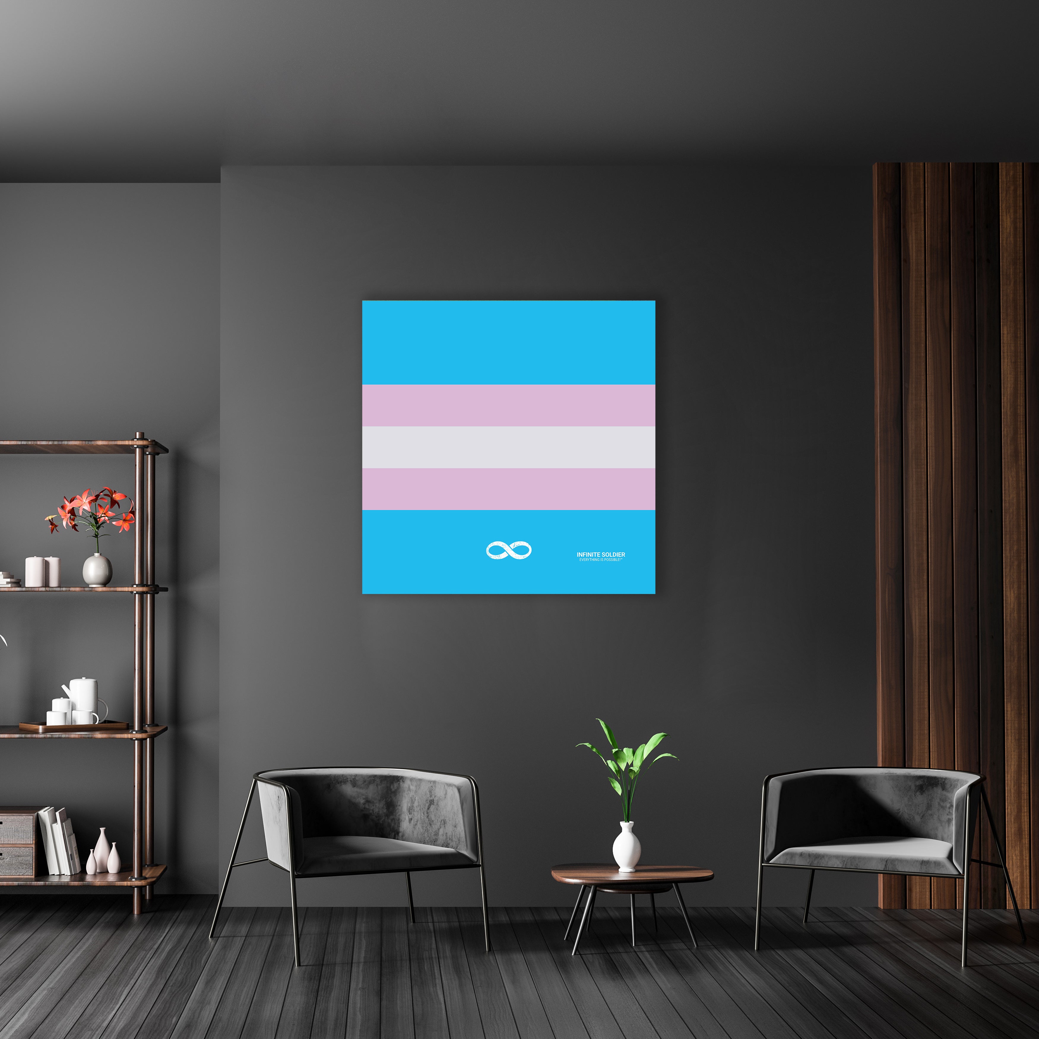 Trans Pride Mounted Canvas Print