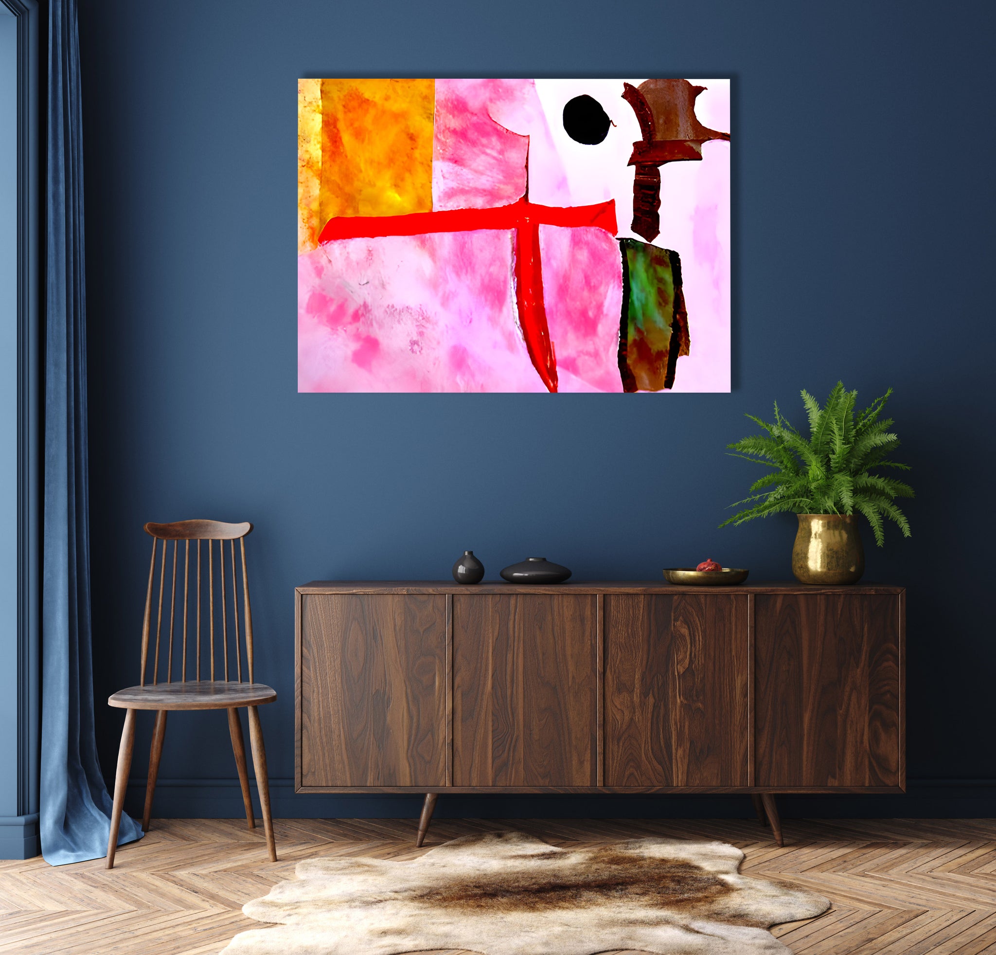 knight in the language of love watercolor colourful minimalist