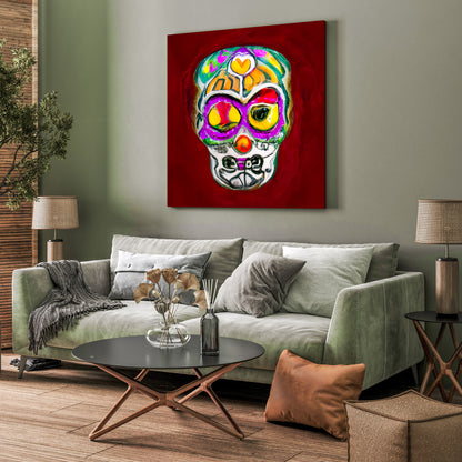 I will always remember you sugar skull infinity space radiant space retro