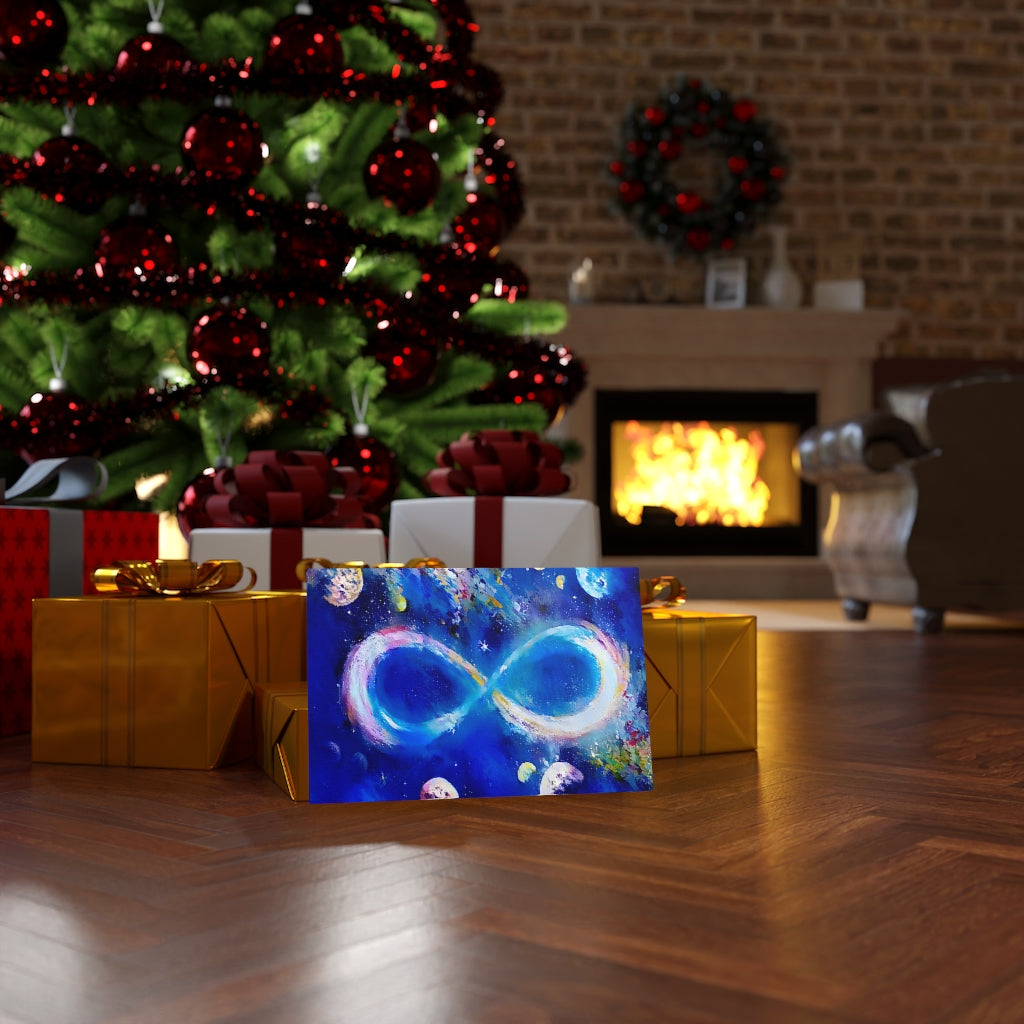 Infinite Galaxy Blue Sky Wall Art, Canvas Art, Wall Decor, Wall Art, Artistic Painting, Digital Art, Abstract Art, Water Colors
