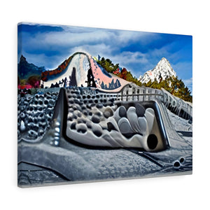 Slide Down Infinite Mountains detailed matte painting