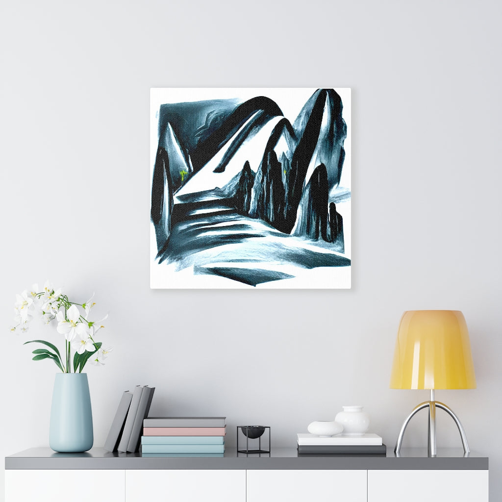 Slide down infinite mountains infinity surrealism matte vibrant colors swirls