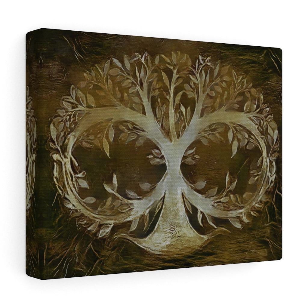 Brown Infinite Tree Of Life Wall Art, Canvas Painting, Infinity , Fine Canvas Print, Wall Decor, Abstract, Digital Art, Family Tree Artwork