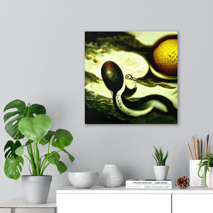 Sperm Meets Egg  street art seascape