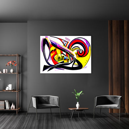 I'll take you a way modern art digital art concept art colorful abstract urban trippy