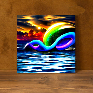 Infinity symbols in the sky  elaboratel colorful