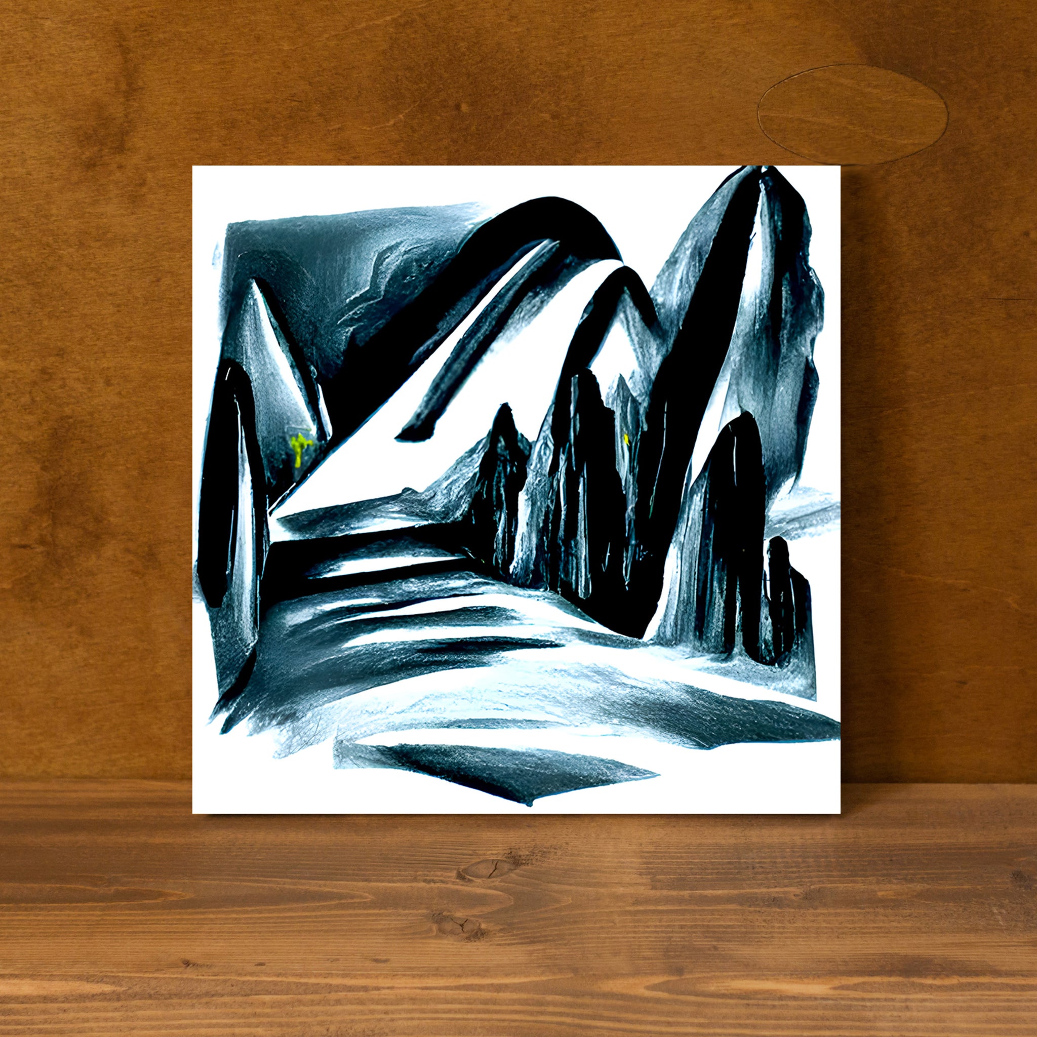 Slide down infinite mountains infinity surrealism matte vibrant colors swirls