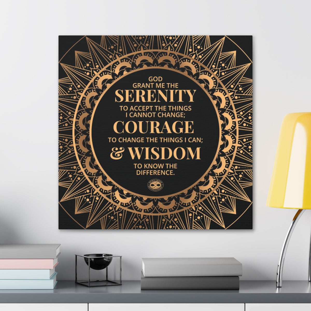 Serenity Prayer Canvas Poster Print