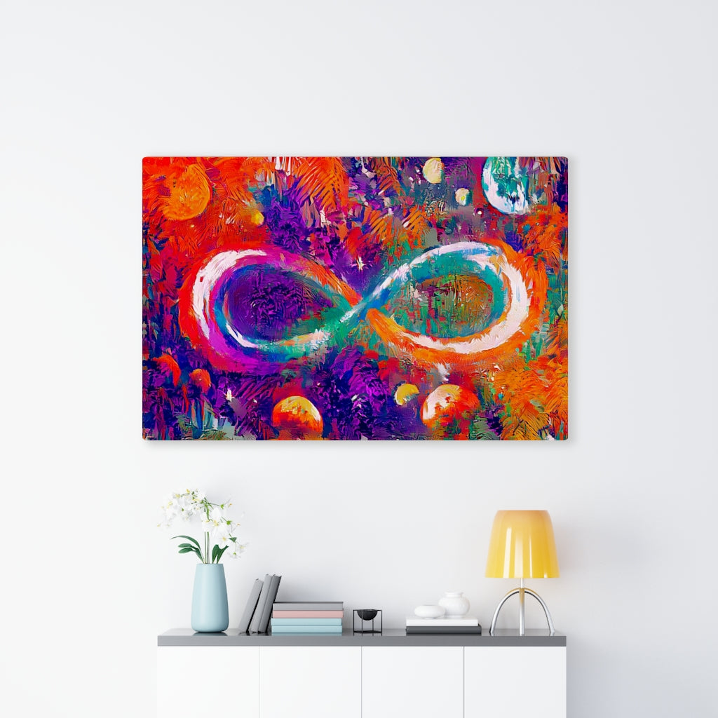 Infinite Galaxy Nature Inspired Canvas Wall Art, Floral Pictures, Flower Art, Wall Decor,  Painting,  Watercolors, Canvas Prints, Flowers