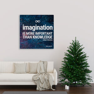 Imagination Square Mounted Canvas Poster