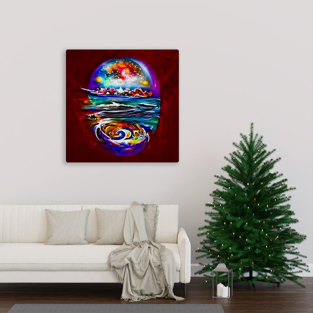 Burgundy painting abstract art canvas