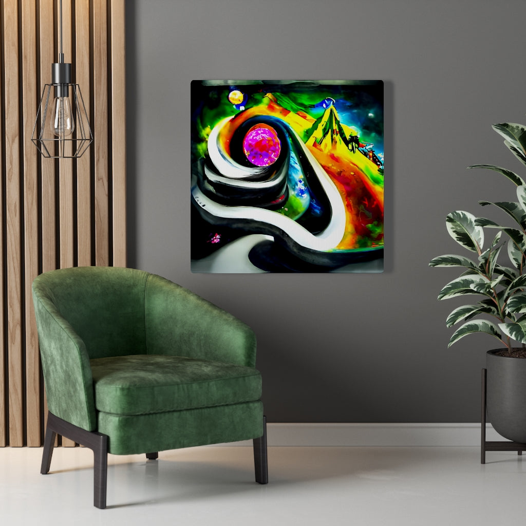 Do you want to slide down infinite mountains infinity street art colourful airbrush art watercolor cosmic moonscape spiraling