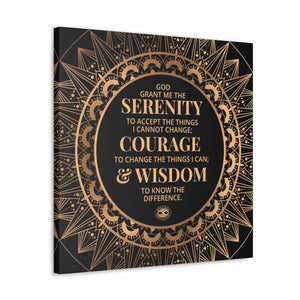 Serenity Prayer Canvas Poster Print