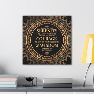Serenity Prayer Canvas Poster Print