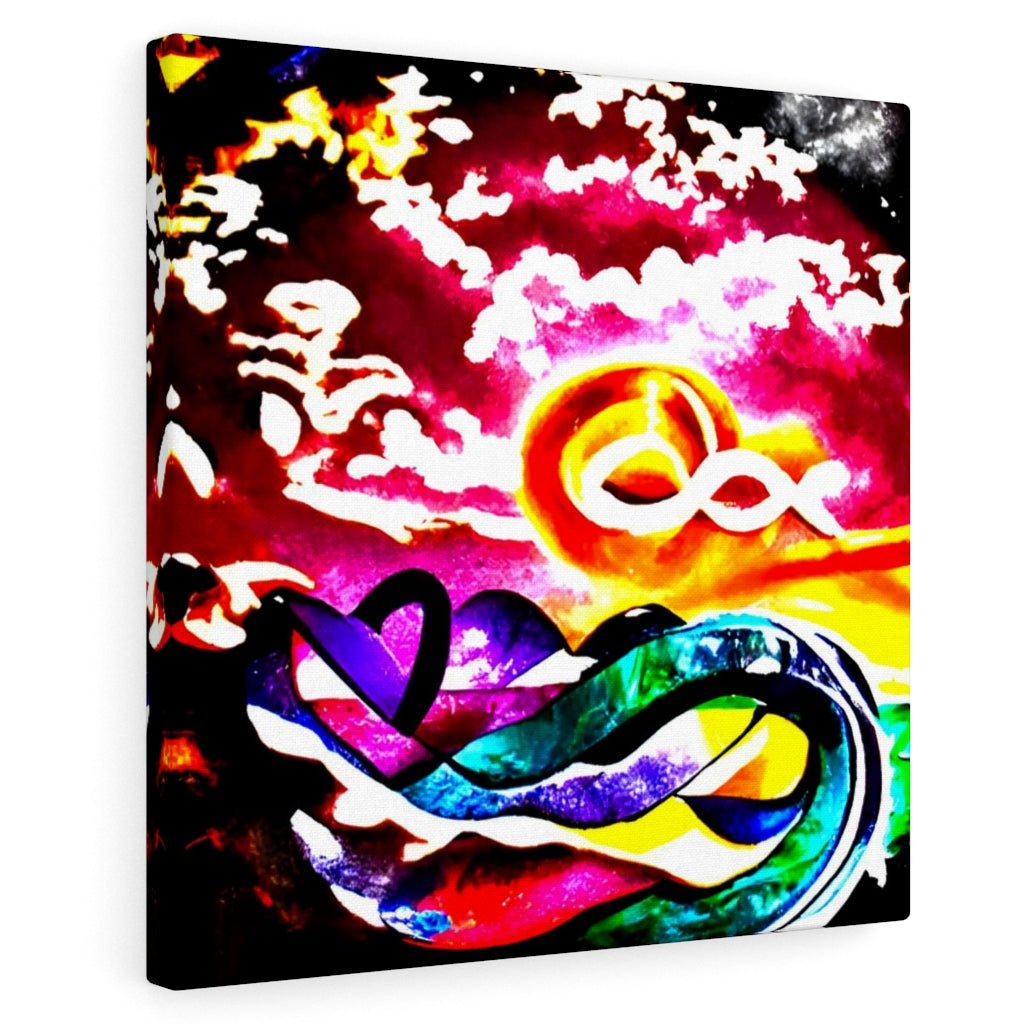 Infinity symbols in the sky  elaboratel colorful