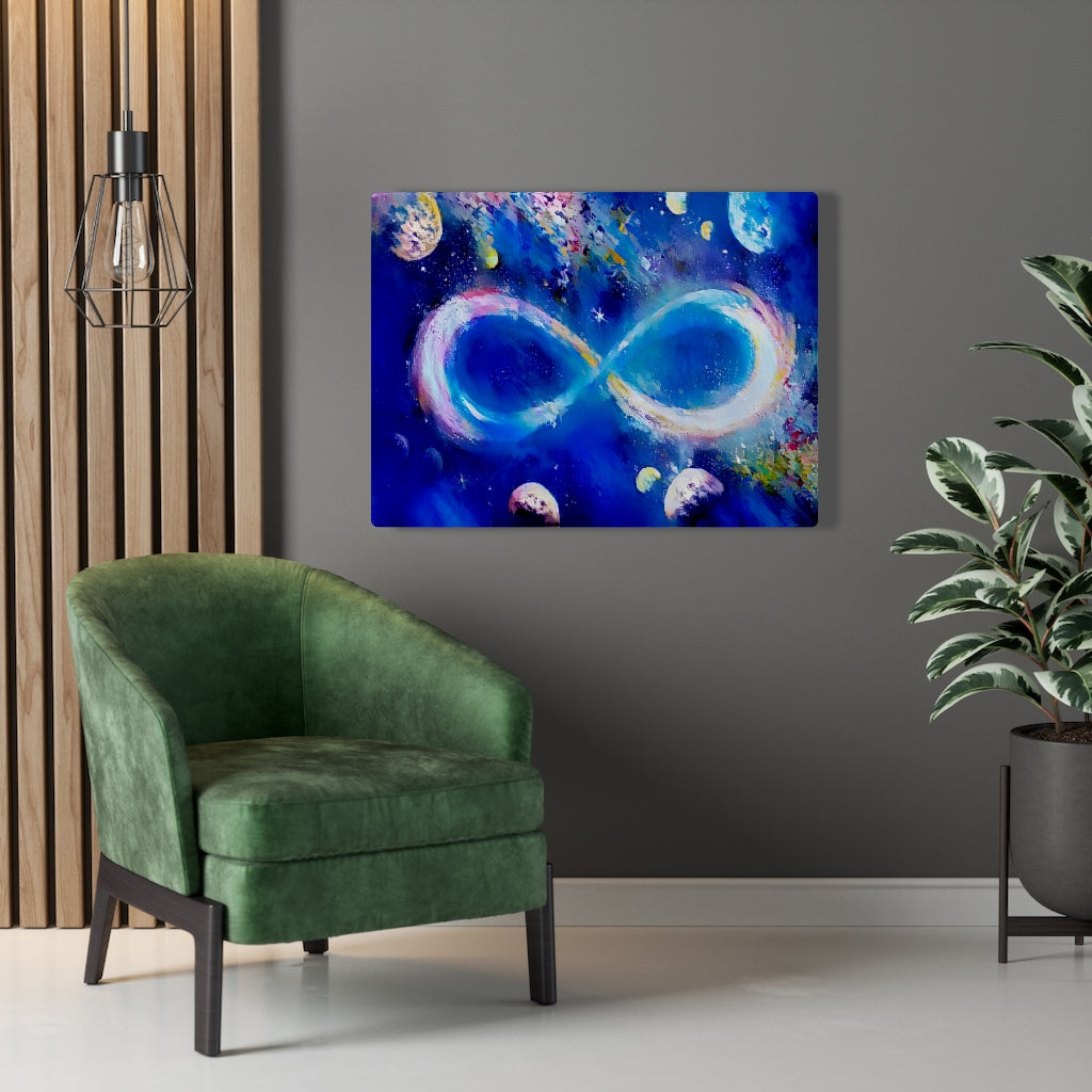 Infinite Galaxy Blue Sky Wall Art, Canvas Art, Wall Decor, Wall Art, Artistic Painting, Digital Art, Abstract Art, Water Colors