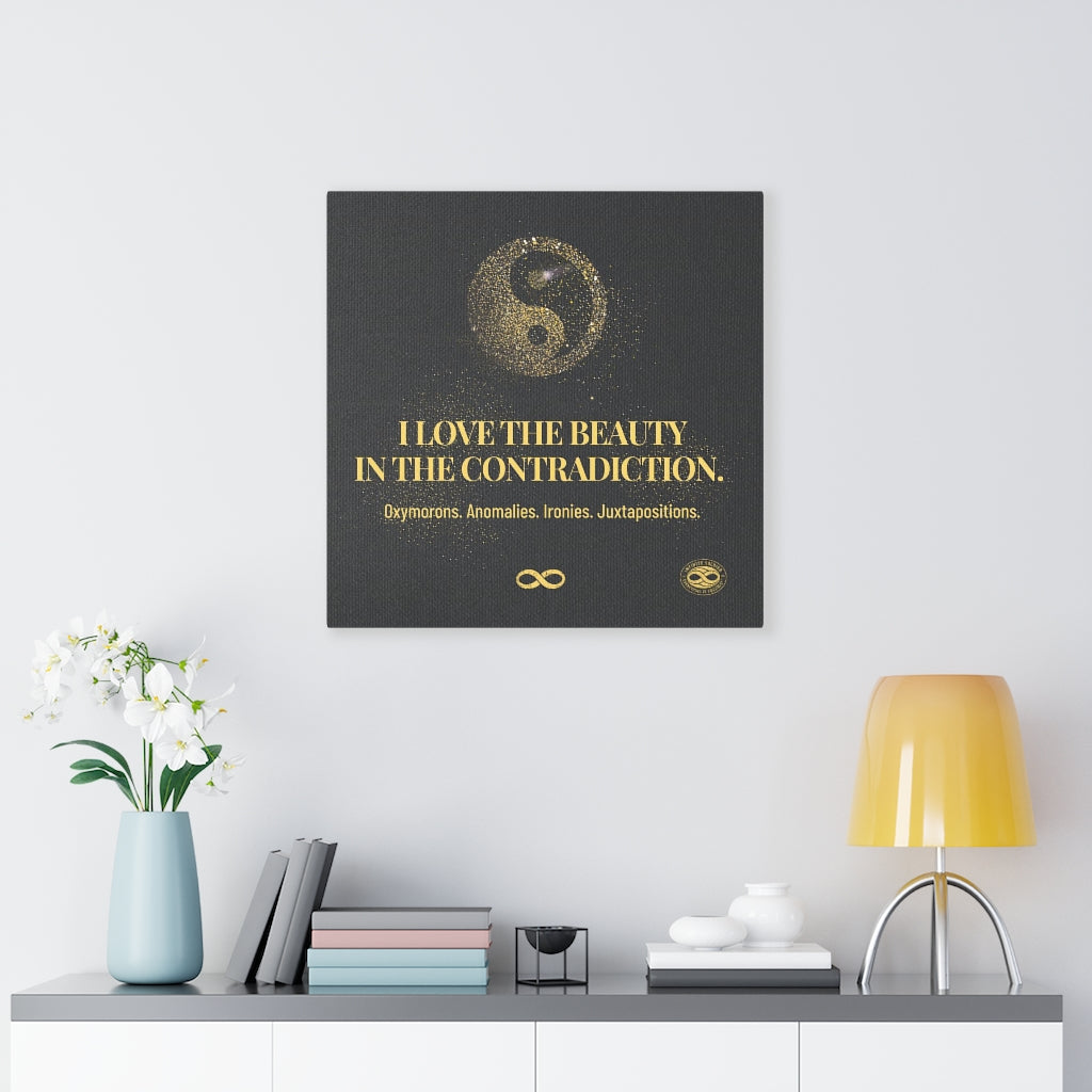 Beauty in Contradiction' Motivational Mounted Canvas Wall Art
