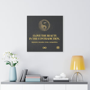 Beauty in Contradiction' Motivational Mounted Canvas Wall Art