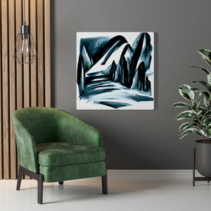Slide down infinite mountains infinity surrealism matte vibrant colors swirls