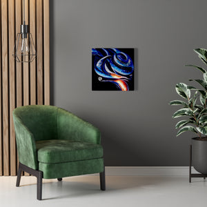 Blue Steel Infinity Airbrush Style Canvas Poster