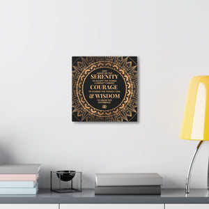 Serenity Prayer Canvas Poster Print