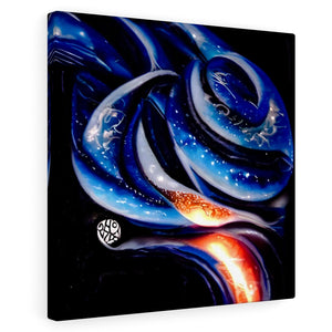 Blue Steel Infinity Airbrush Style Canvas Poster