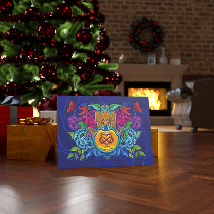 Motivational Canvas Poster - Hamsa Infinity Love