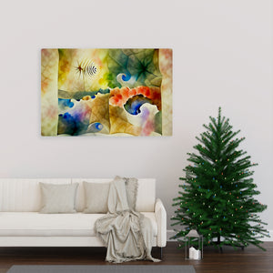 Welcome to my fractal mind minimalist beautiful watercolor