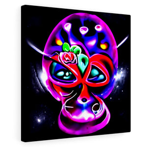 Purple Sugar Skull  space radiant digital art airbrush art space