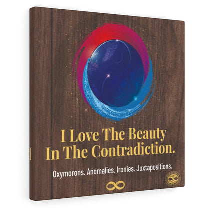 Beauty in Contradiction' Motivational Mounted Canvas Wall Art