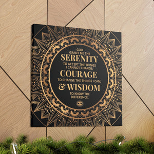 Serenity Prayer Canvas Poster Print