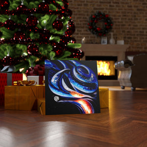 Blue Steel Infinity Airbrush Style Canvas Poster
