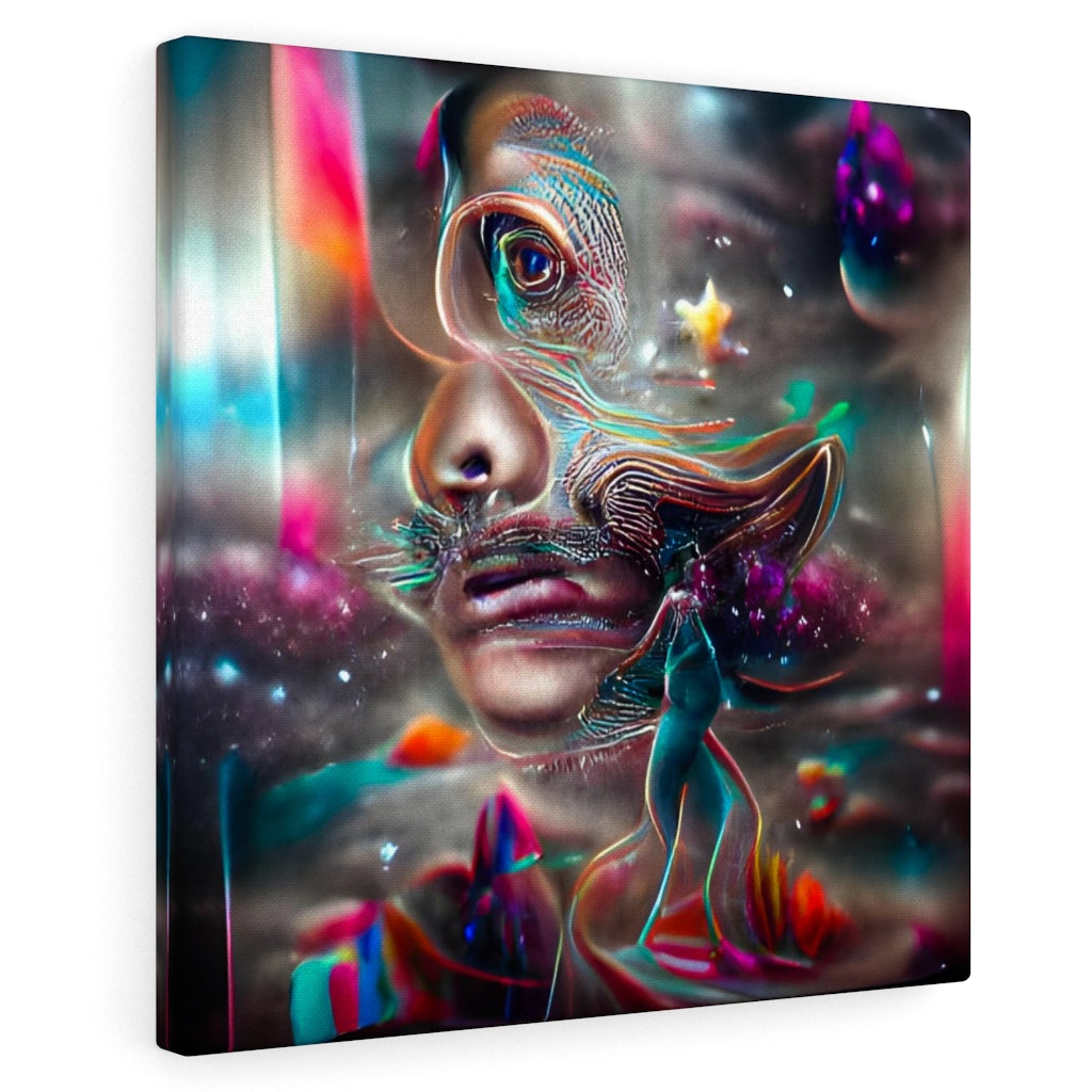 Caught Between Reality And The Subconscious 8k resolution holographic astral cosmic illustration