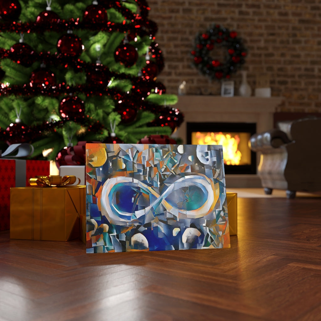 Infinite Galaxy - Inspired By The Knife Grinder Principle of Glittering Infinity Canvas Wall Decor,  Canvas Prints, Wall Decor, Futurist